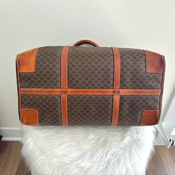 Celine Vintage Brown Macadam Duffle Bag - Medium Size (Authentic) - Picture 11 of 16